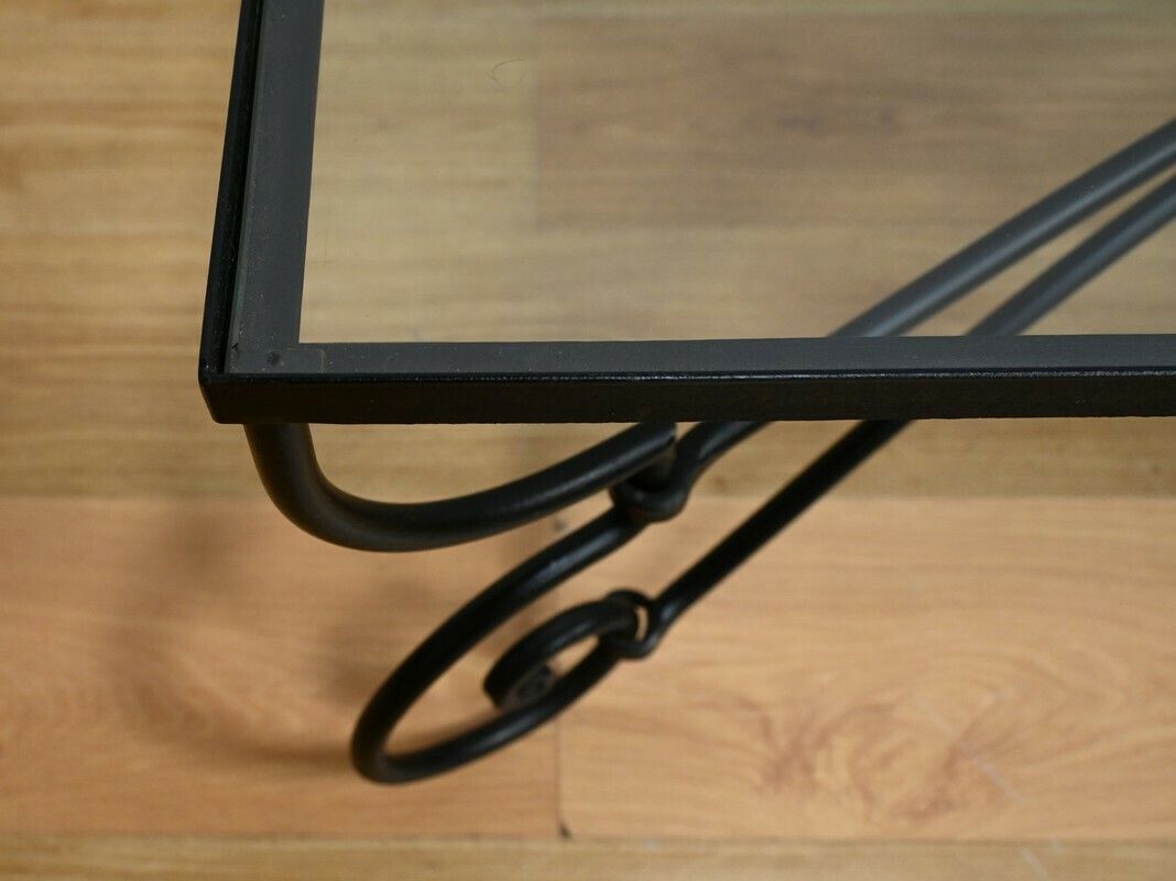 Art Nouveau Style Wrought Iron Coffee Table – 1940 photo 2080.0