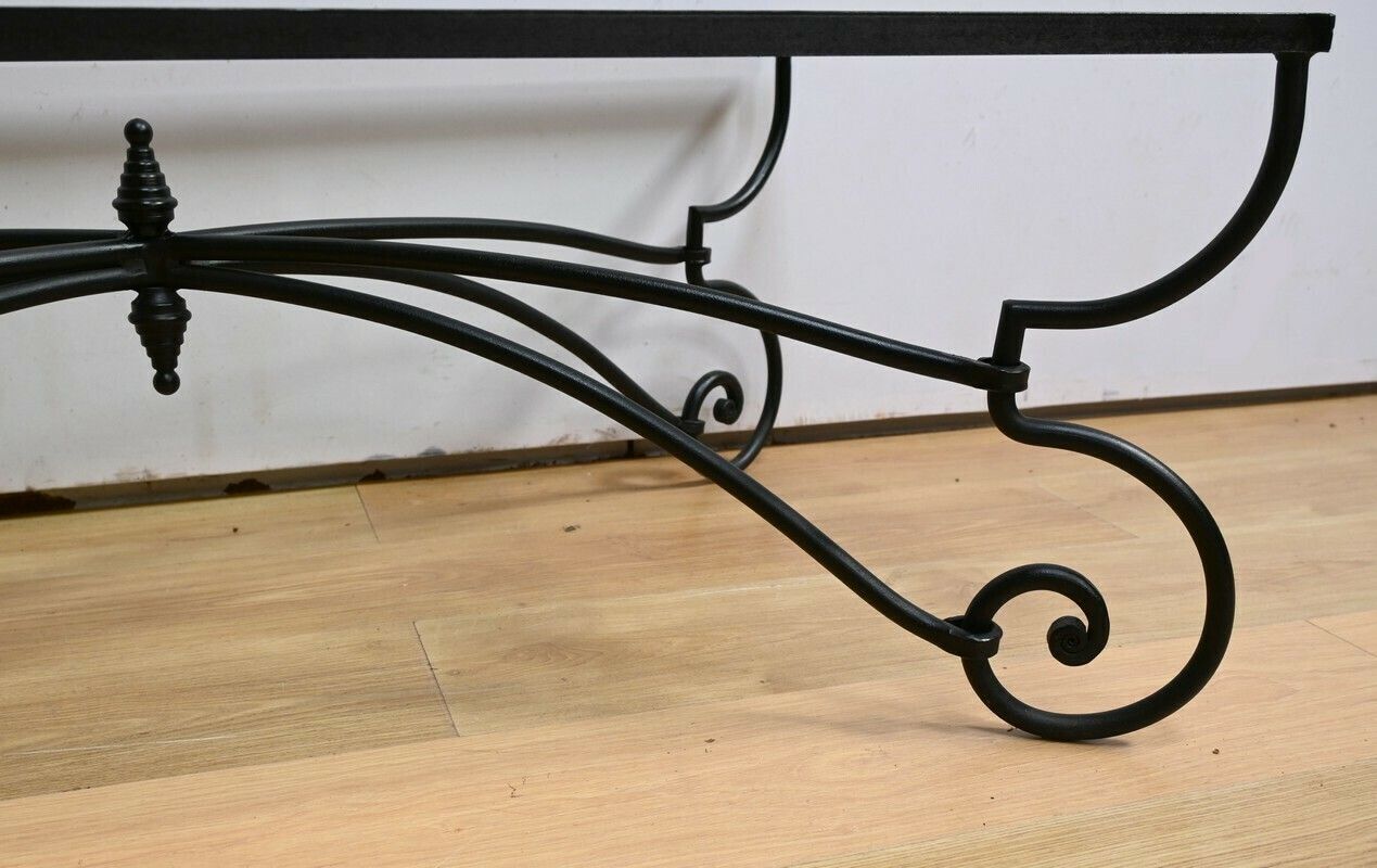 photo for sale Art Nouveau Style Wrought Iron Coffee Table – 1940