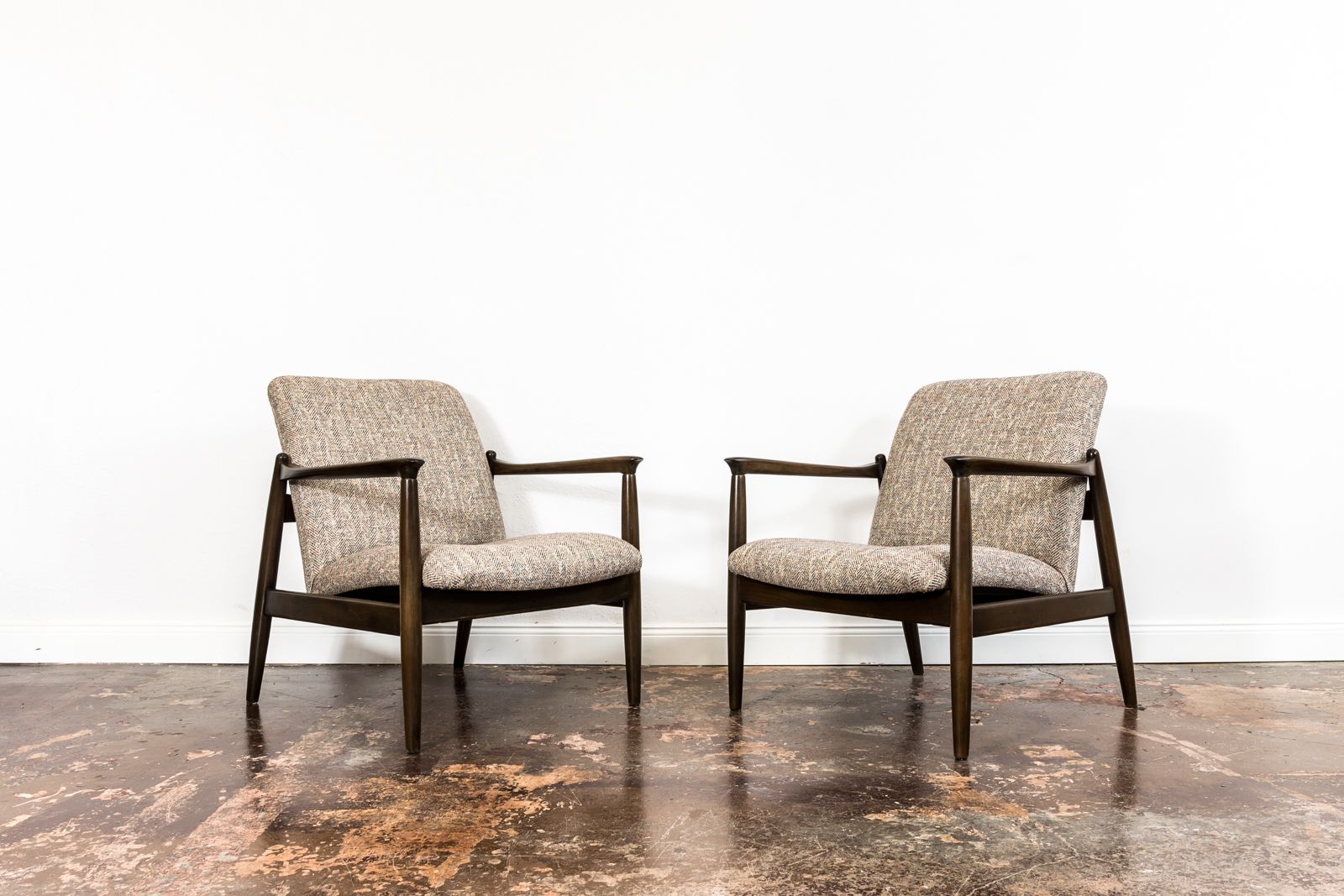 Pair Of Gfm 64 Armchairs By Edmund Homa 1960's photo 1600.0