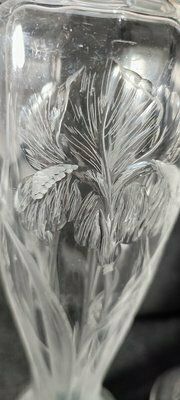 Art Nouveau Cut Glass Vases, Spain, 1930s, Set Of 2 photo 807.0