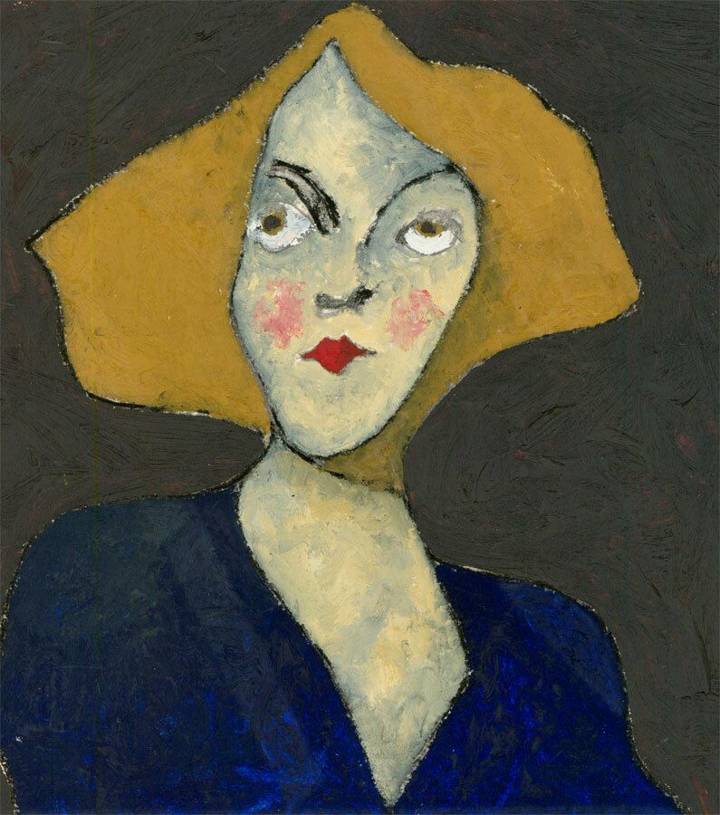 Ben Carrivick   Contemporary Oil, A Disgruntled Look