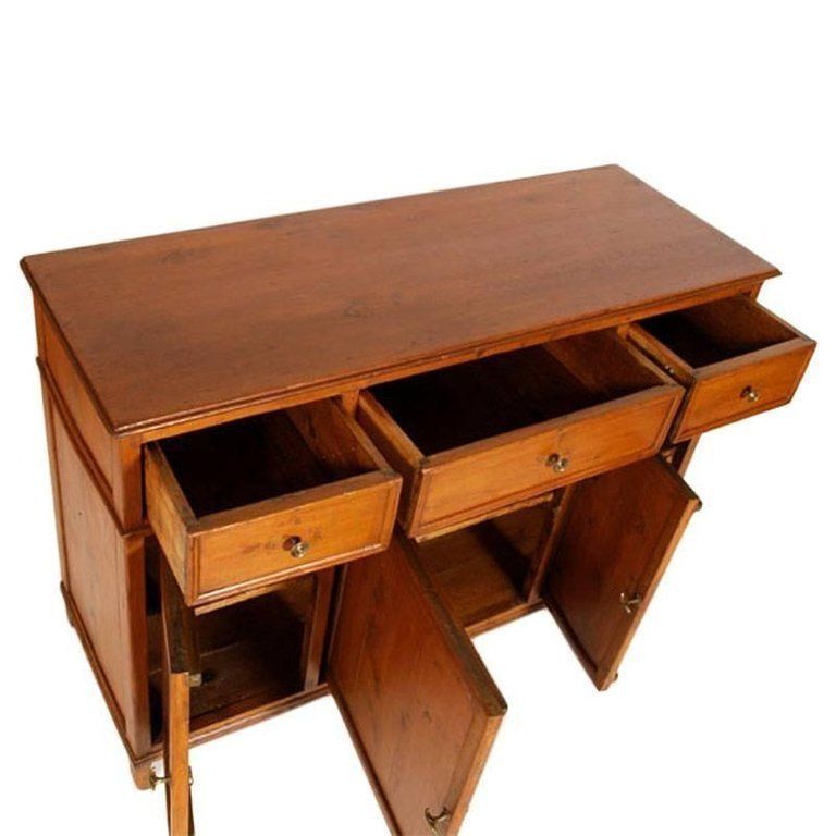 18th Century Country Sideboard Credenza In Solid Larch Restored photo for sale
