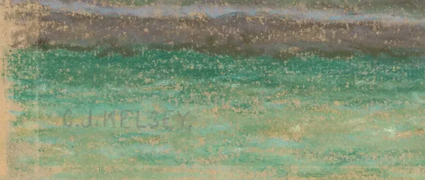 Charles Joshua Kelsey (1871 1960)   Mid 20th Century Pastel, French Monastery photo for sale