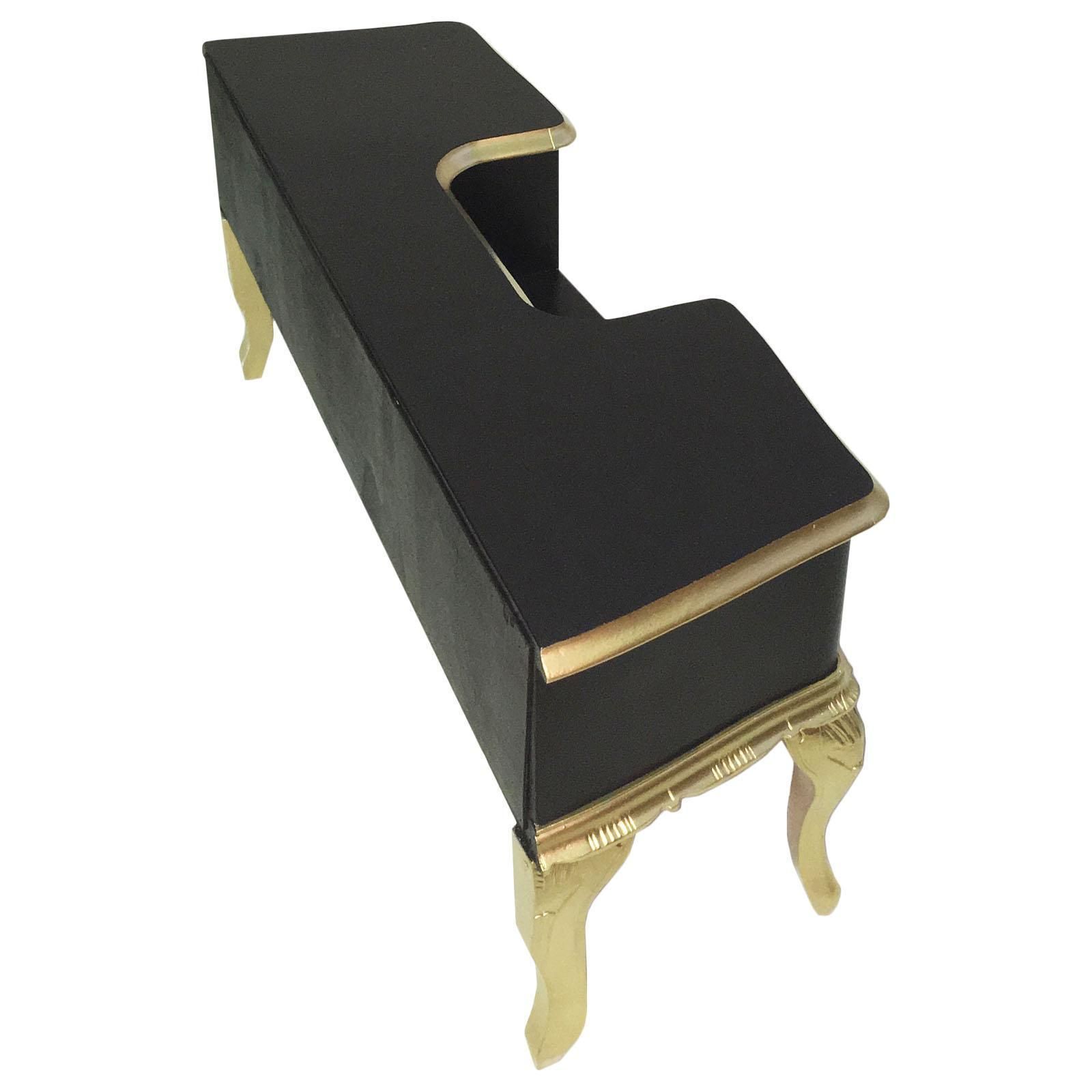 Cabinet Tv From 1920s Venetian Baroque Low Console, In Gilt Walnut, Laquered photo Furniture