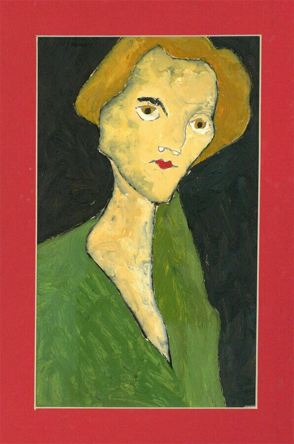Ben Carrivick   Contemporary Oil, Woman In Green photo furniture