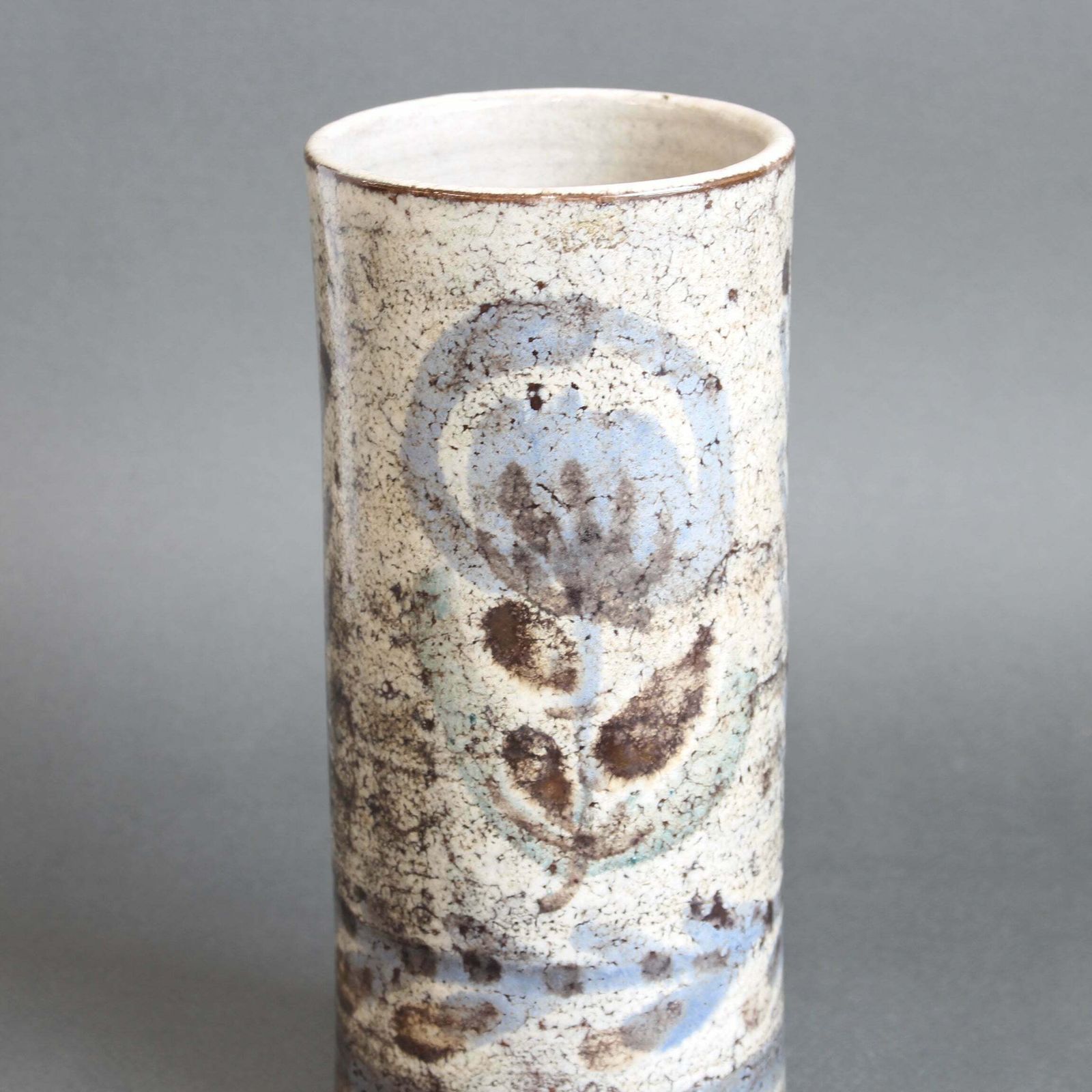 Vintage French Ceramic Flower Vase By Le Mûrier (Circa 1960s) photo vintage