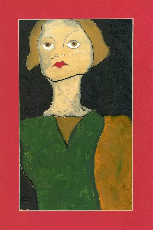 Ben Carrivick   Contemporary Oil, Woman With A Green Top photo furniture