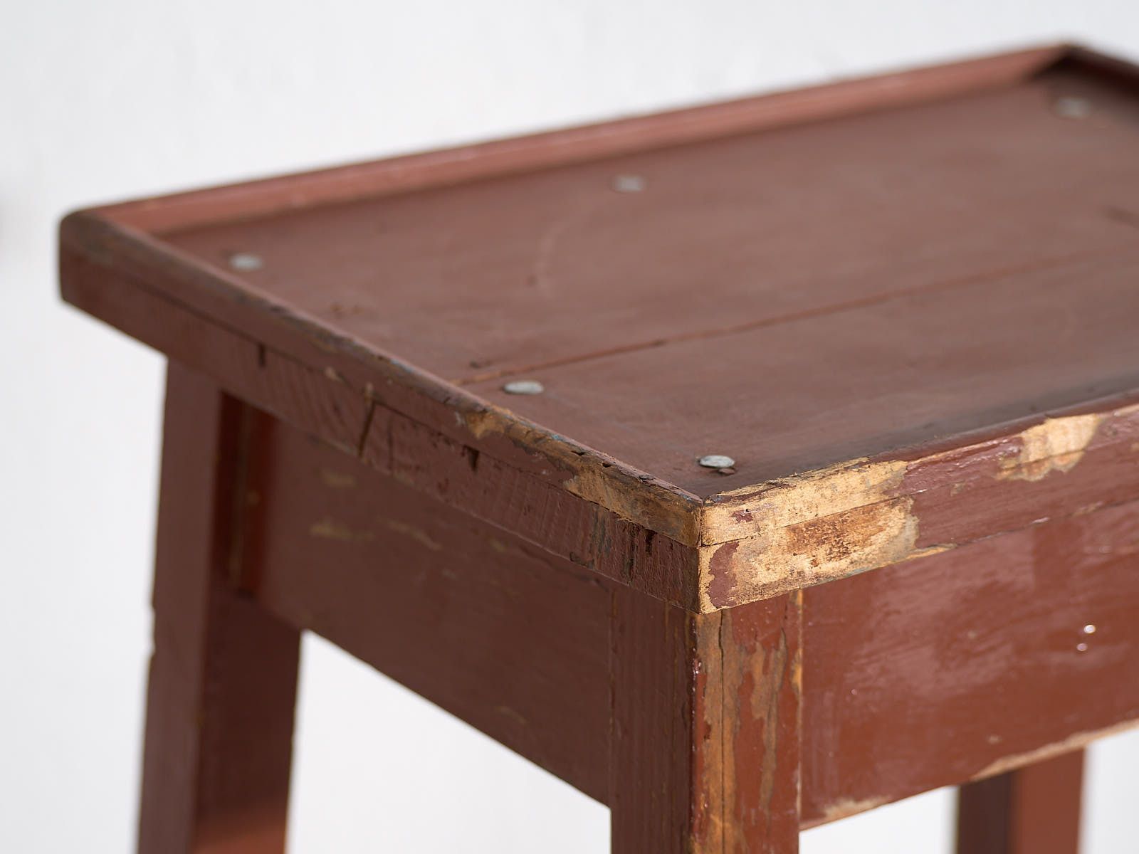 Garnet Red Antique Plant Stand (C.1920) photo for sale