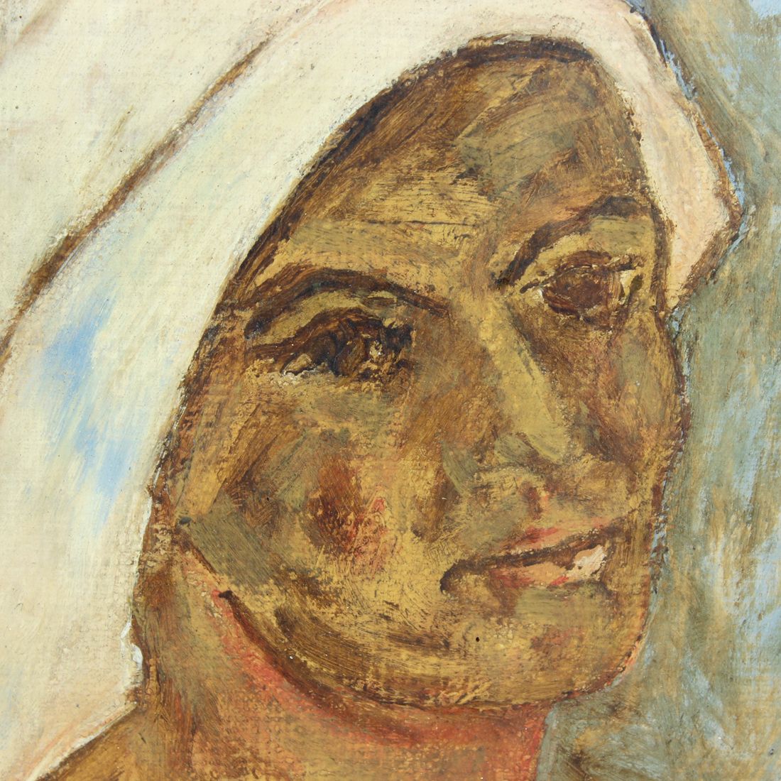 Painting Of A Woman, Czechoslovakia photo Art