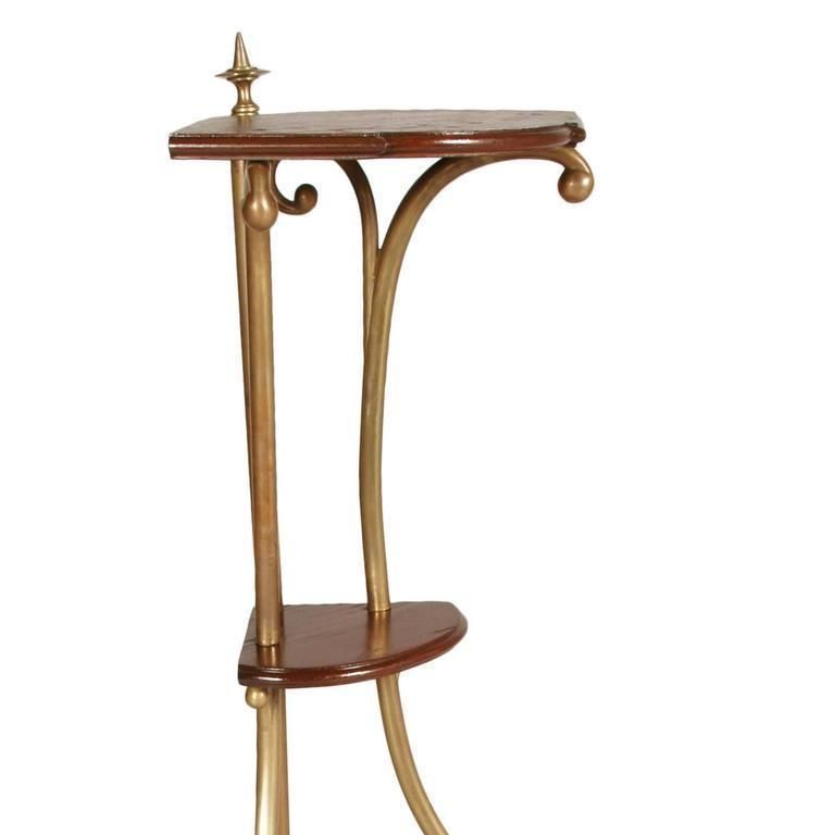 Corner Umbrella Stand Art Nouveau In Brass And Oak Attributable Josef Hoffmann photo Home Decor