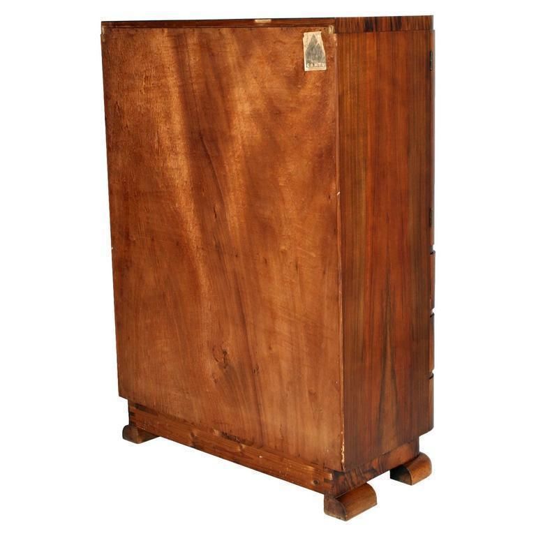 1930s Art Deco Cabinet Dresser In Burl Walnut By Crafts Cantu photo buy