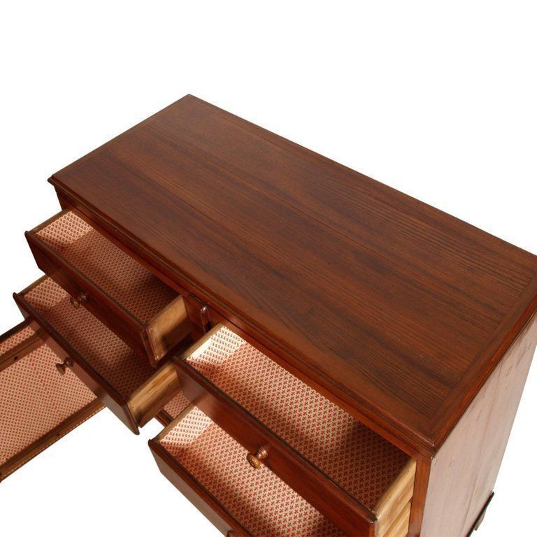 19th Century Italy Country Sideboard, Solid Walnut And Oak Restored Wax Polished photo furniture