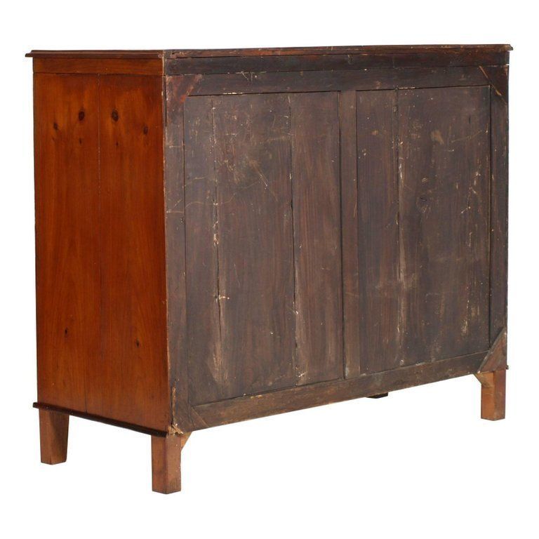 19th Century Italy Country Sideboard, Solid Walnut And Oak Restored Wax Polished photo Furniture