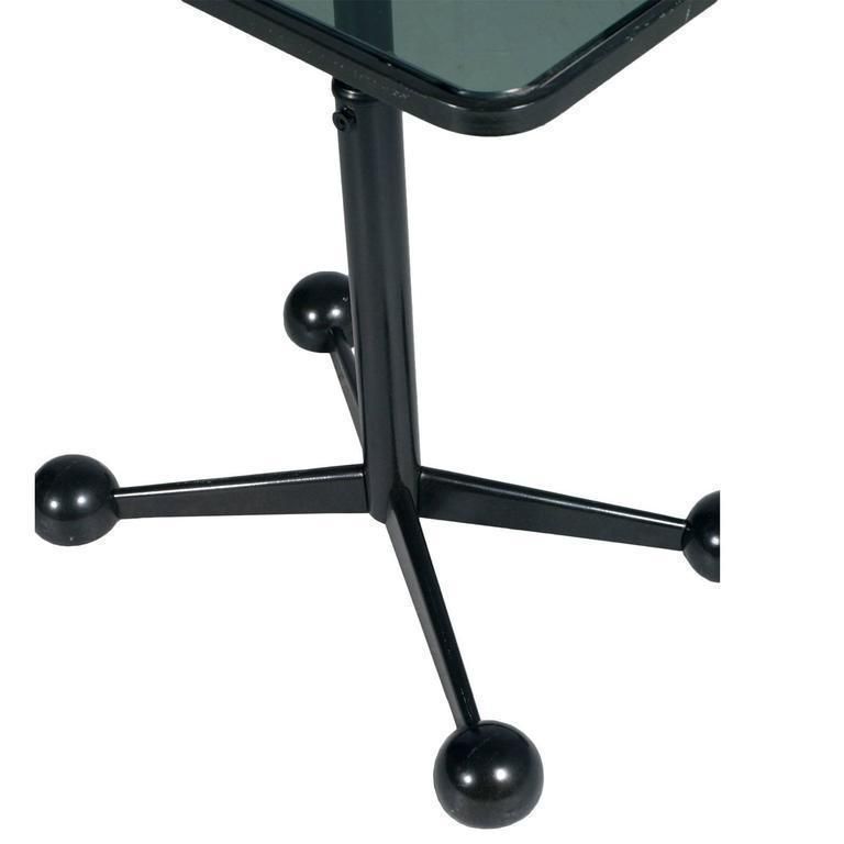Modern Bar Cart Or Side Coffee Rolling Table Adjustable Height Design Allegri photo for sale