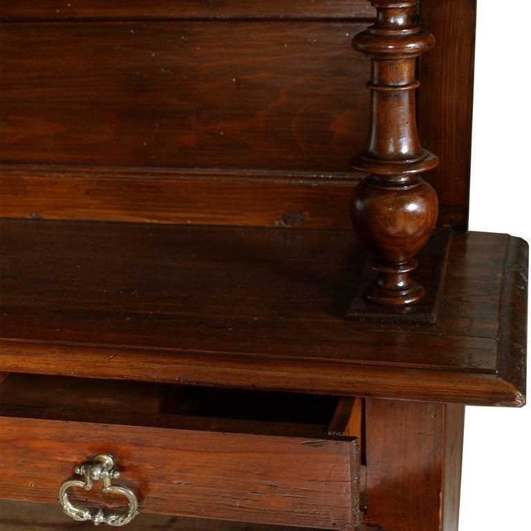 Last 19th Century French Provencal Vetrine Cupboard In Walnut And Pine, Restored photo 3204.16