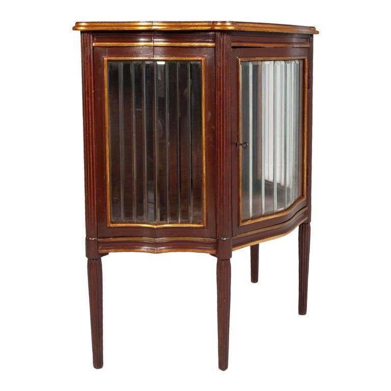 Late 19th Century Venetian 'Belle Epoque' China Cabinet, Glass Cupboards photo furniture