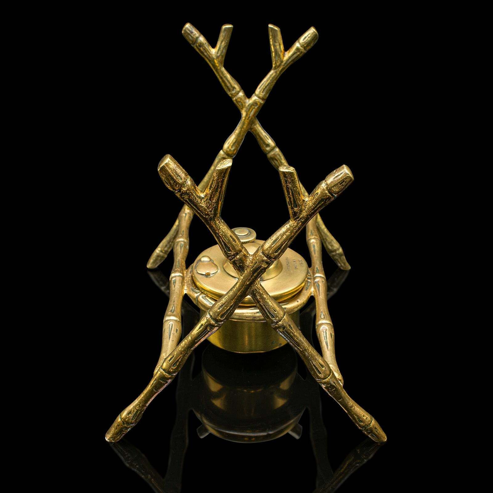 photo for sale Antique Spirit Kettle, English, Brass, Teapot, Burner, Arts & Crafts, Victorian