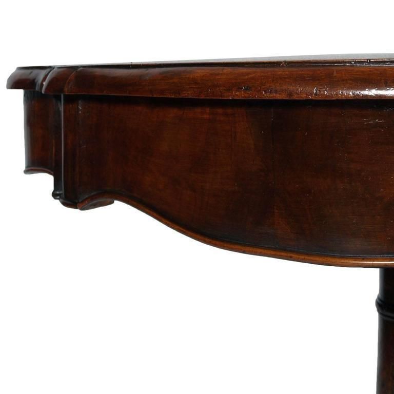 Mid 18th Century Baroque Table , Carvet Walnut By Cucchi & Sola Finished To Wax photo 8928.0