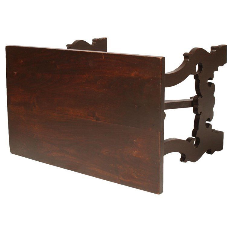 18th Century Renaissance Florentine 'Fratino' Coffee Side Table Lyre Legs Walnut photo 3204.16