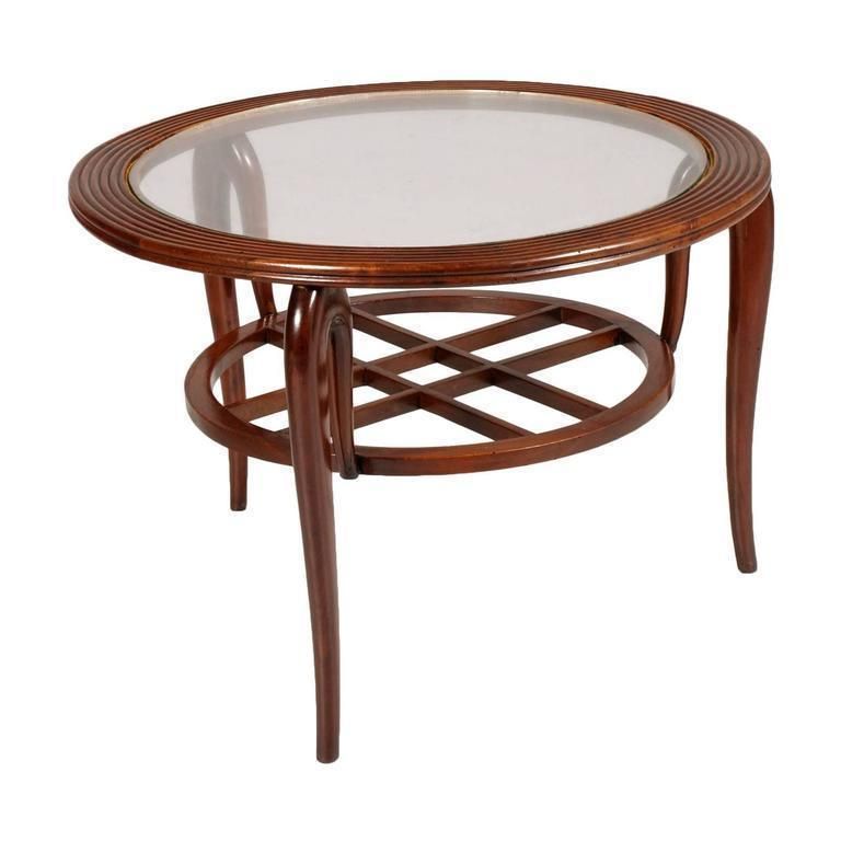 1940s Mid Century Paolo Buffa Coffee Table Centre Table In Walnut, Restored And Wax Polished photo furniture
