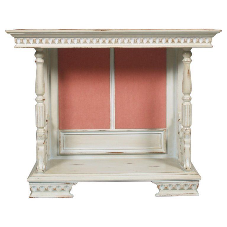 Early 20th Century Shabby Chic Baroque Revival Console, Blond Walnut, Restored photo furniture