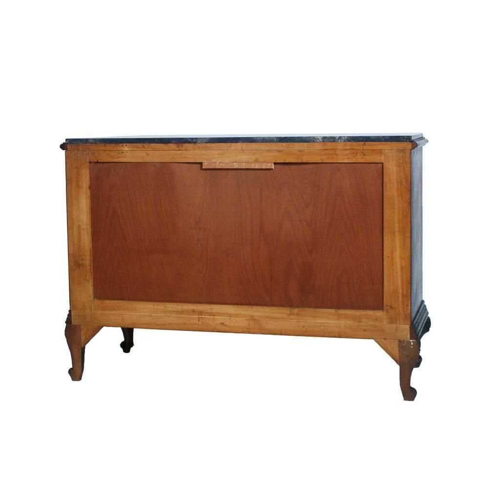 1910s Venetian Baroque Commode, Hand Carved Walnut And Veneer Mahogany, Restored photo Furniture