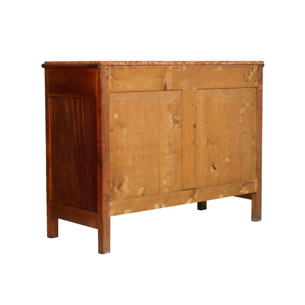 1920s Art Nouveau Chest Of Drawers Dresser In Cherrywood With Marble Top photo Furniture