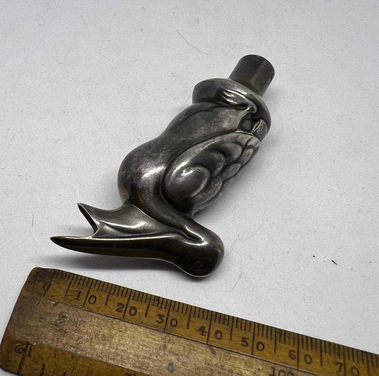 Art Deco Bottle Stopper Wine Pourer. Danish Silver Plated Pelican Shaped Art Deco 1930s Bar Tool. Quirky Wine Lovers Gift. photo buy