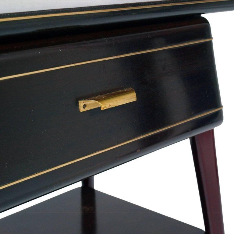Midcentury Console Occasional Table, Drawer, Ico Parisi Attributed, Mahogany photo 5580.0
