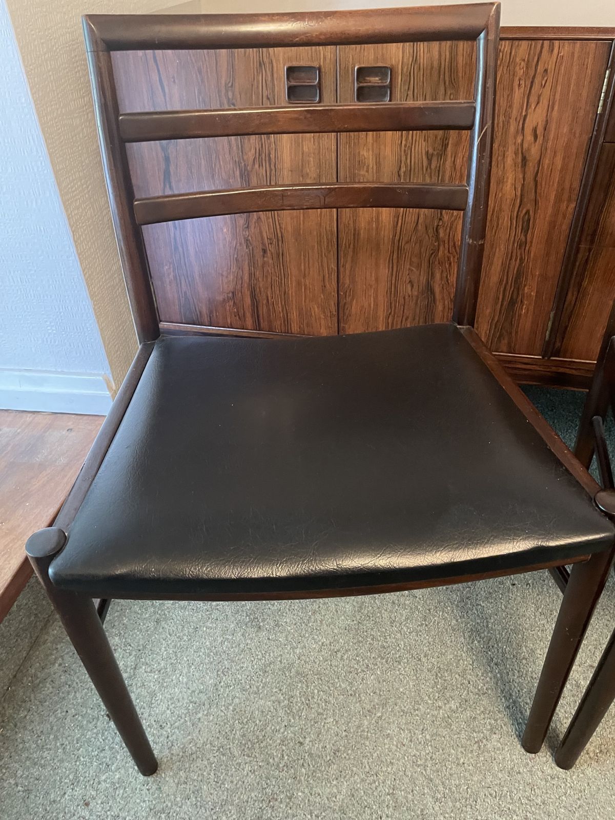 Furniture Beithcraft Mid Century Rosewood Table And Chairs photo