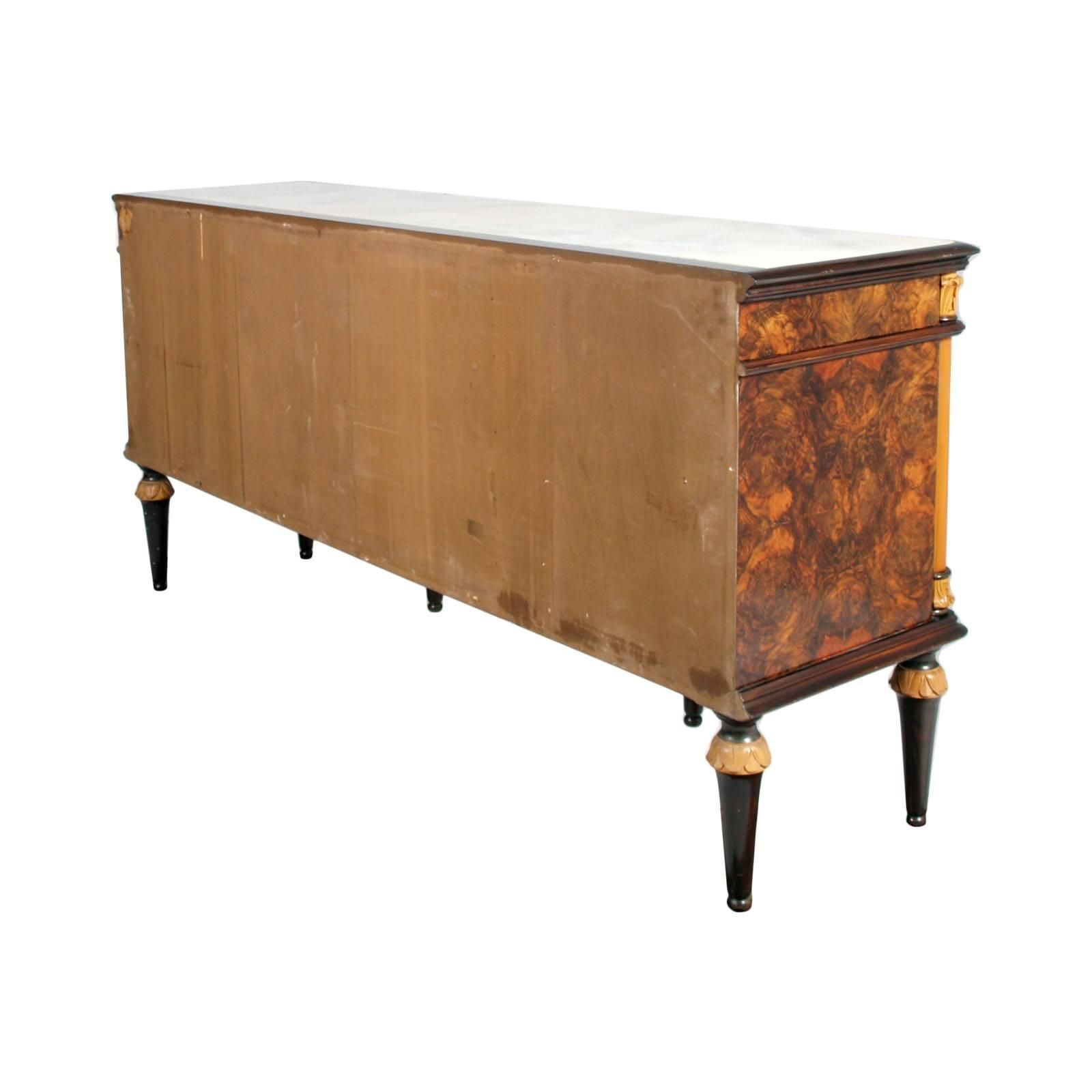 photo furniture Mid Century Modern Eclectic Art Deco Credenza Vittorio Dassi Lissone Attributed