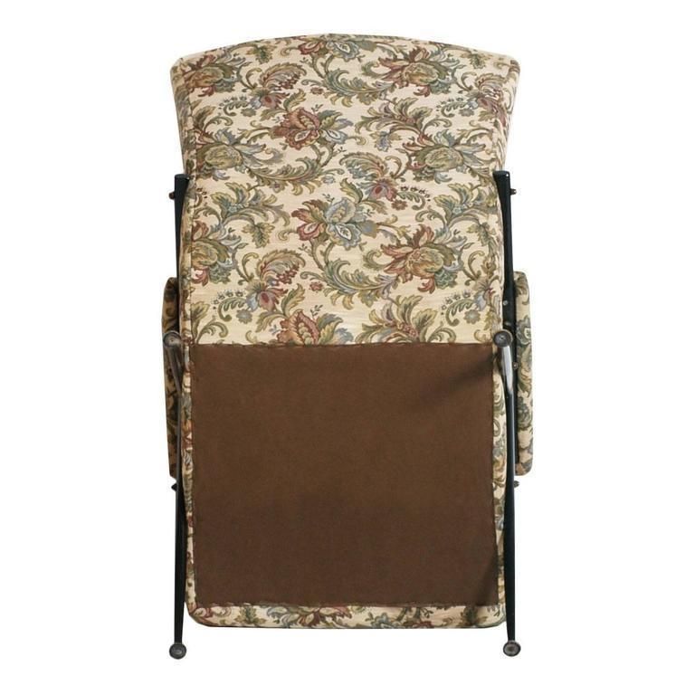 Mid Century Modern Armchair Club Chair In Black Metal With Original Upholstery photo for sale