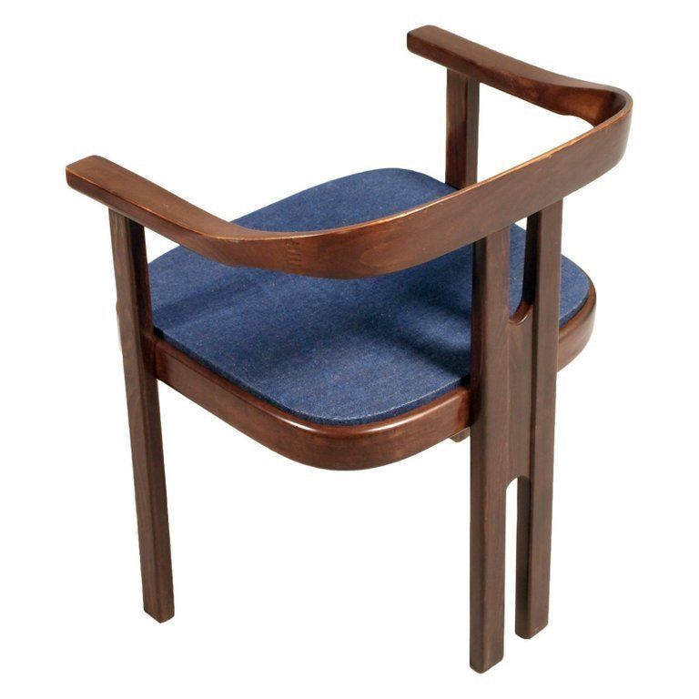 Midcentury Walnut Armchair, Afra And Tobia Scarpa Style "Pigreco Chair" photo for sale
