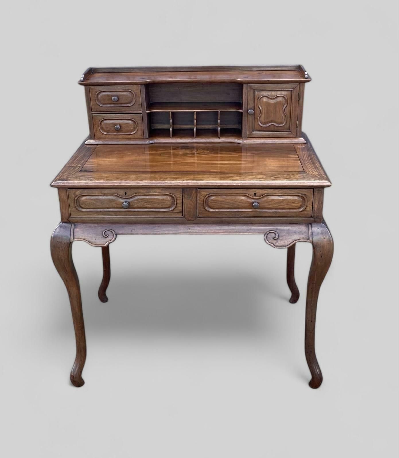 Chinese Hardwood Bonheur Du Jour Writing Table photo Furniture
