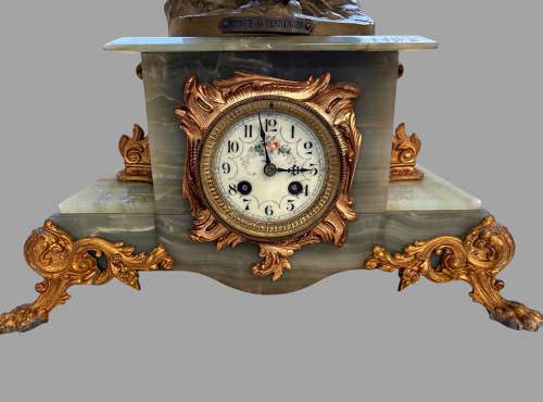 A 19thc Large French Garniture Clock By S Kinsburger photo vinterior