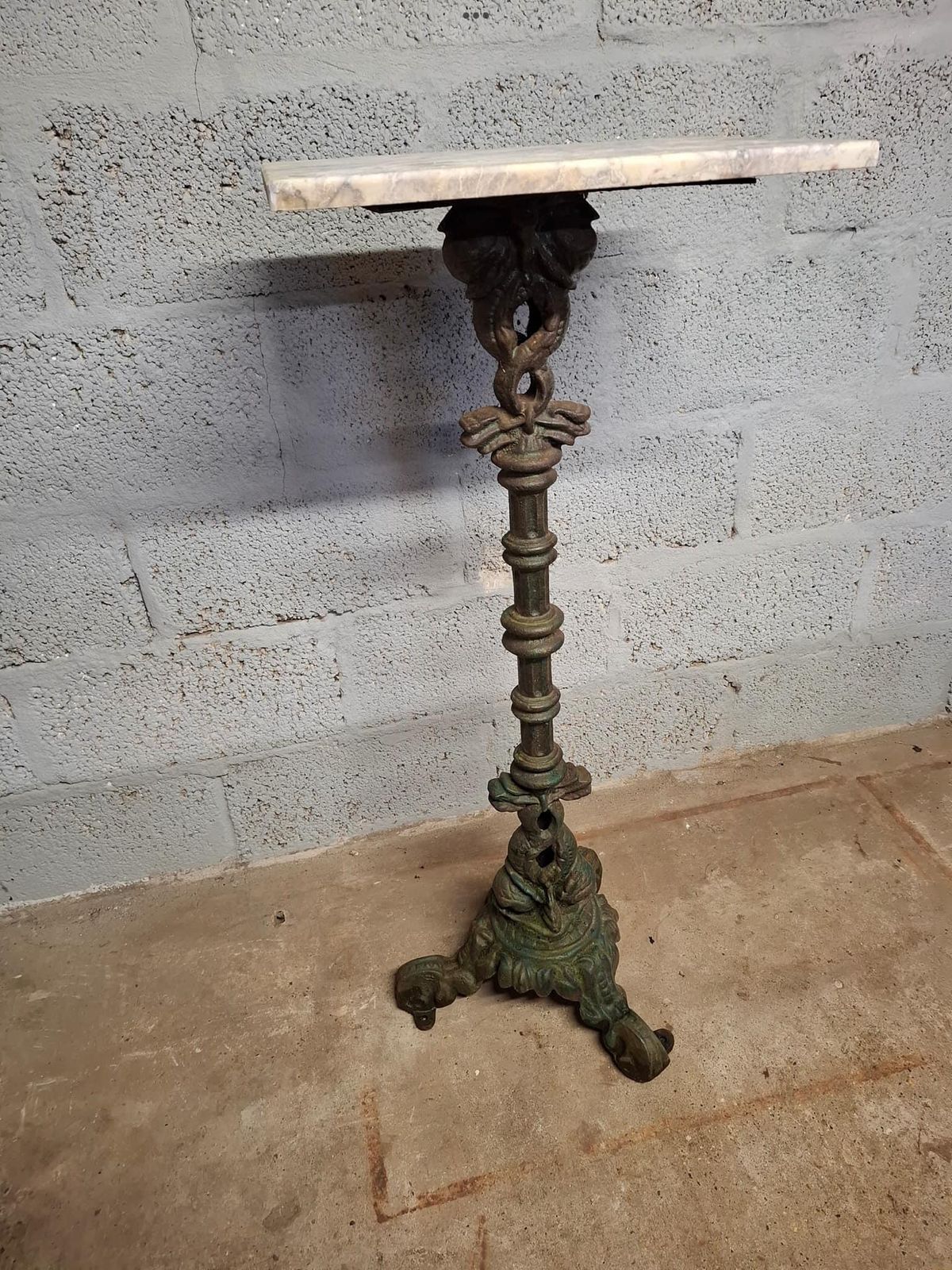 19th Century Victorian Cast Torchere Plant Bust Stand photo furniture