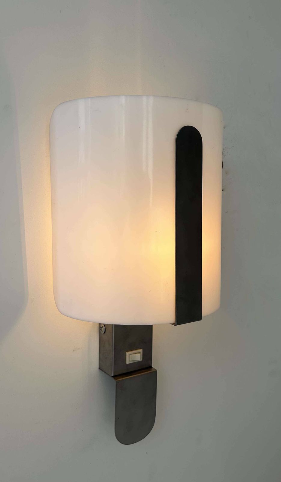 Vintage Arlus Wall Light, Perspex And Brushed Metal, France 1970 photo 366.0