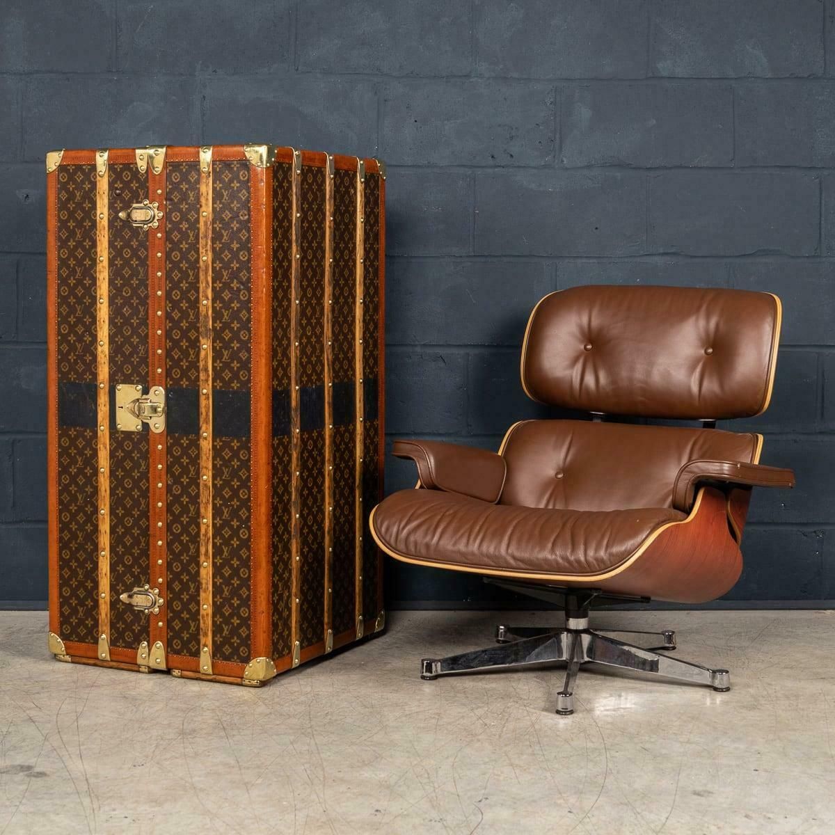20th Century Louis Vuitton Wardrobe Trunk In Monogram Canvas, France C.1930 photo for sale