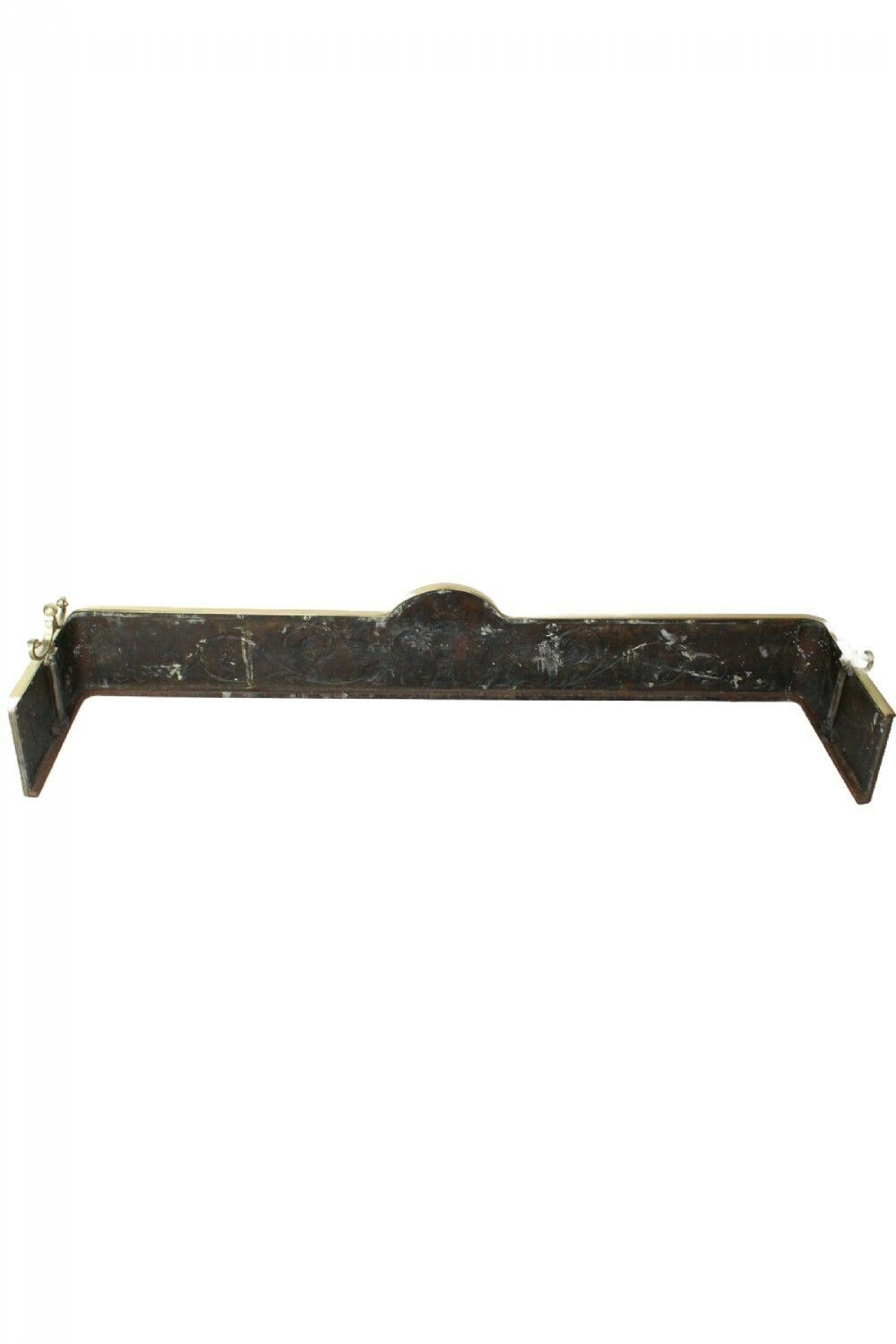 Large (4ft6) Victorian Brass Neoclassical Fire Fender photo furniture