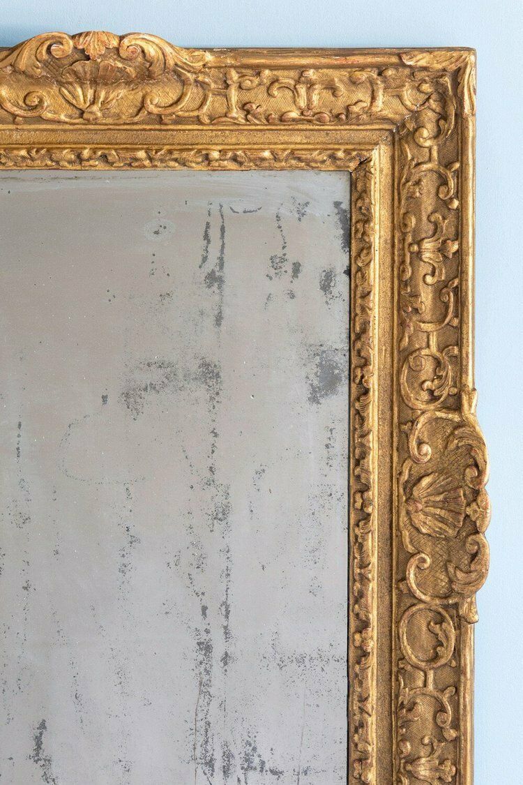 French Régence Giltwood Mirror, Late 19th Century photo furniture
