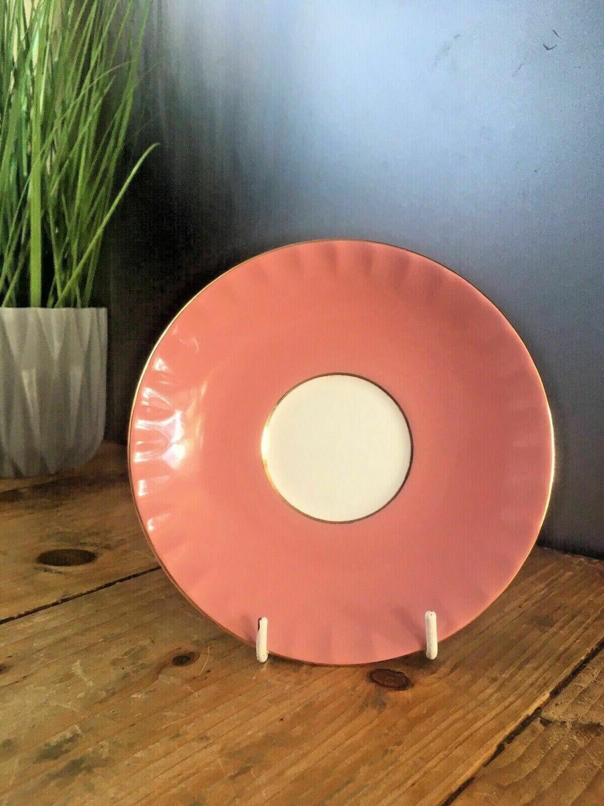 photo furniture Rare Vintage Pink Aynsley Orchard Gold Fruit Fine China Cabinet Tea Cup & Saucer