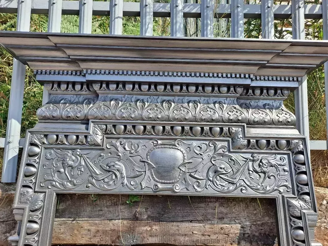 Antique Victorian Cast Iron Fireplace Surround photo furniture