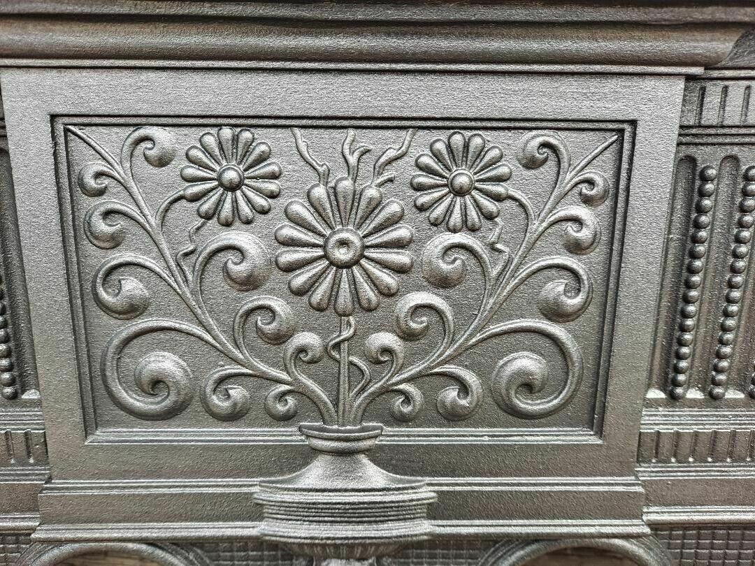 Coalbrookdale Edwardian Cast Iron Combination Fireplace Cast Iron Fire Surround photo Home Fixtures