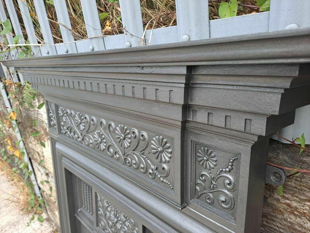 Coalbrookdale Edwardian Cast Iron Combination Fireplace Cast Iron Fire Surround photo vinterior