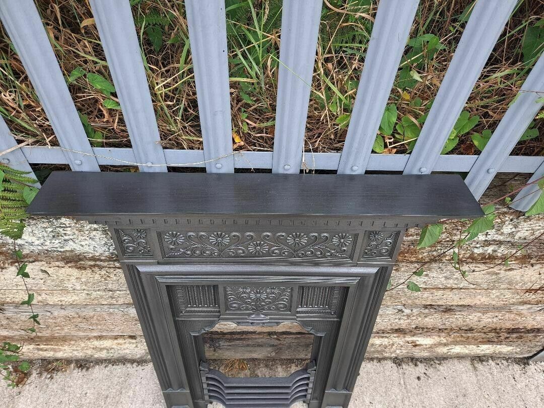 photo for sale Coalbrookdale Edwardian Cast Iron Combination Fireplace Cast Iron Fire Surround