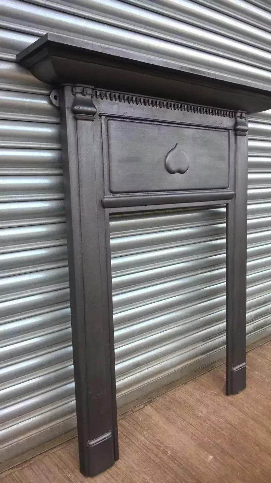Arts And Crafts Edwardian Cast Iron Fireplace Mantel Surround 1908. Voysey photo Home Fixtures