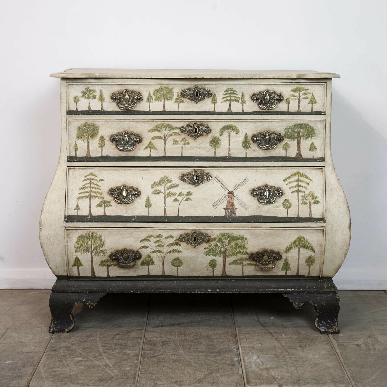 Chest Of Drawers, 1800s, Oak, Antique