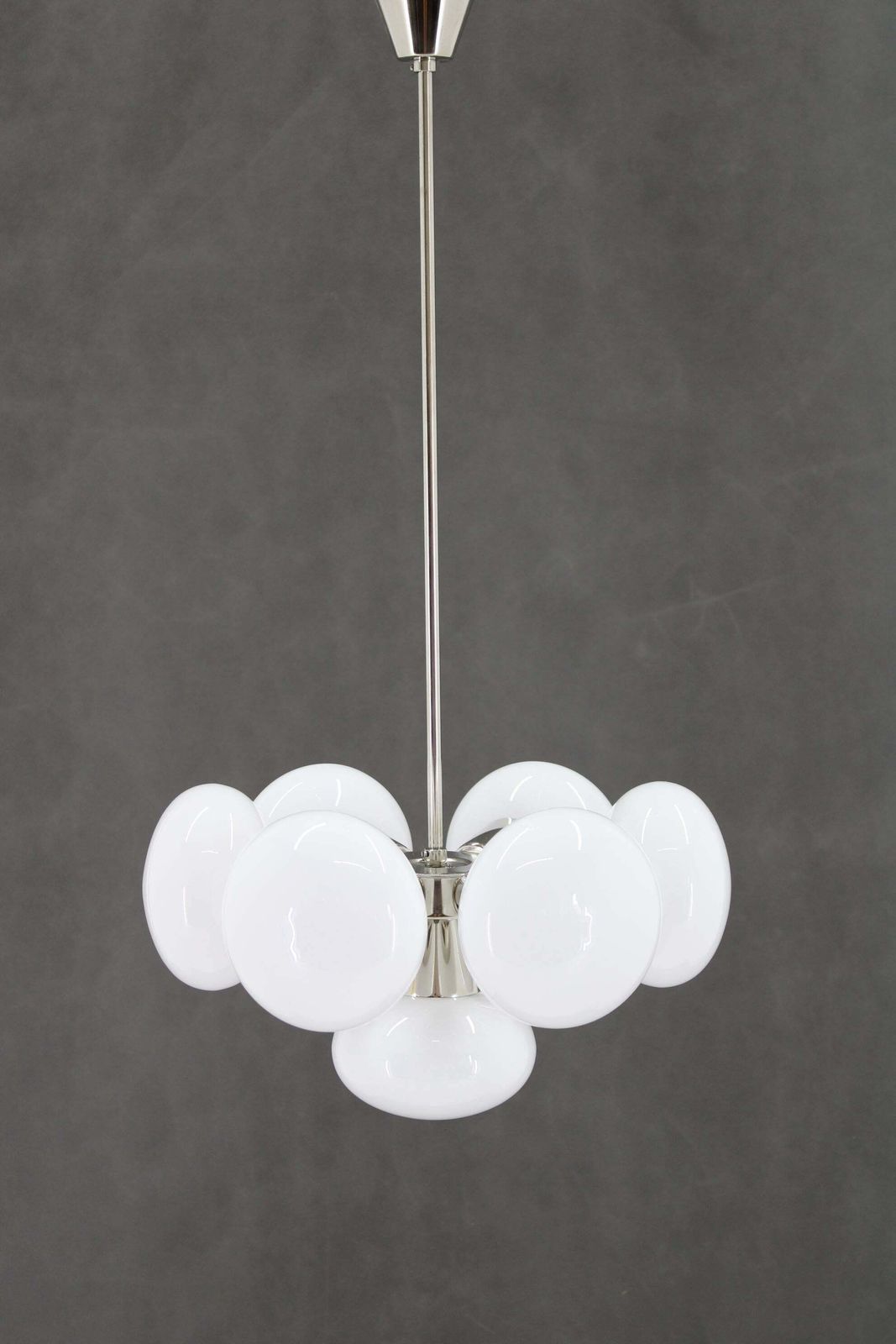 1970s Chrome Plated 7 Flamming Sputnik By Kamenicky Senov, Czechoslovakia photo furniture