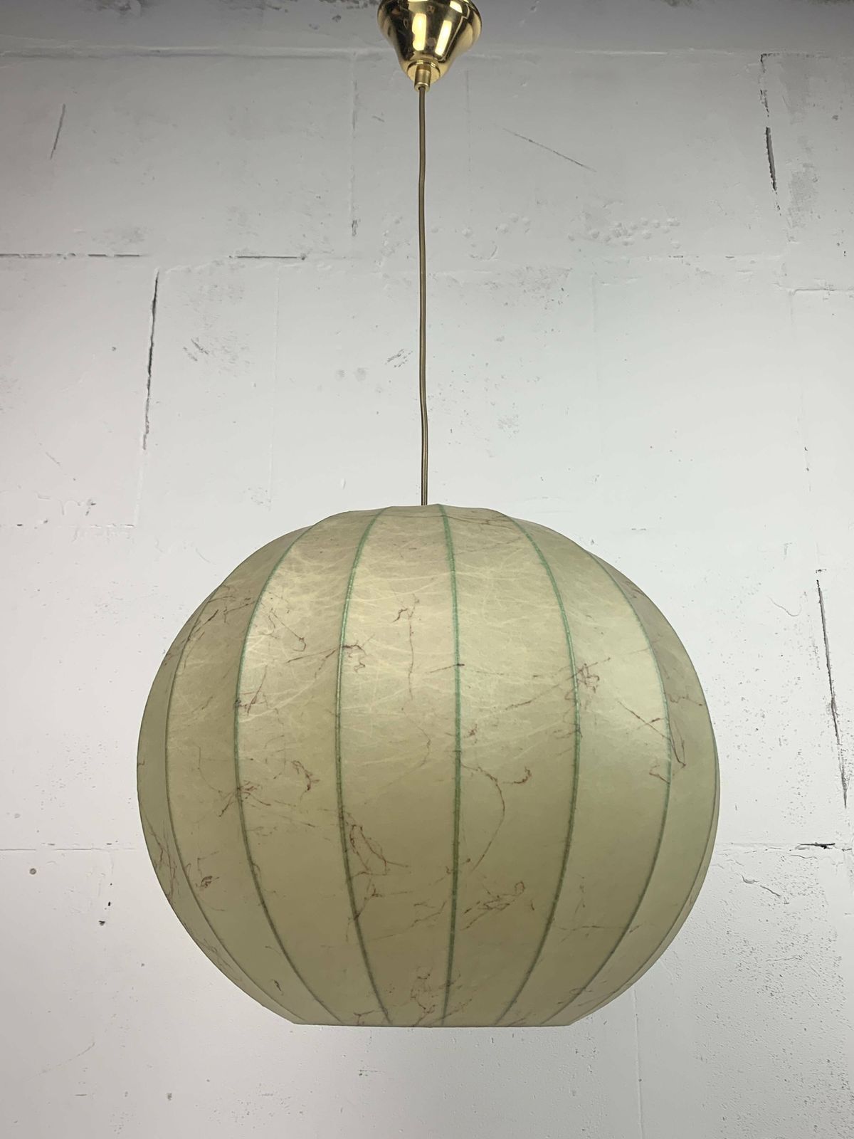 Mid Century Space Age Cocoon Hanging Pendant Lamp In The Style Of Achille Castiglioni, 1960s photo Lighting