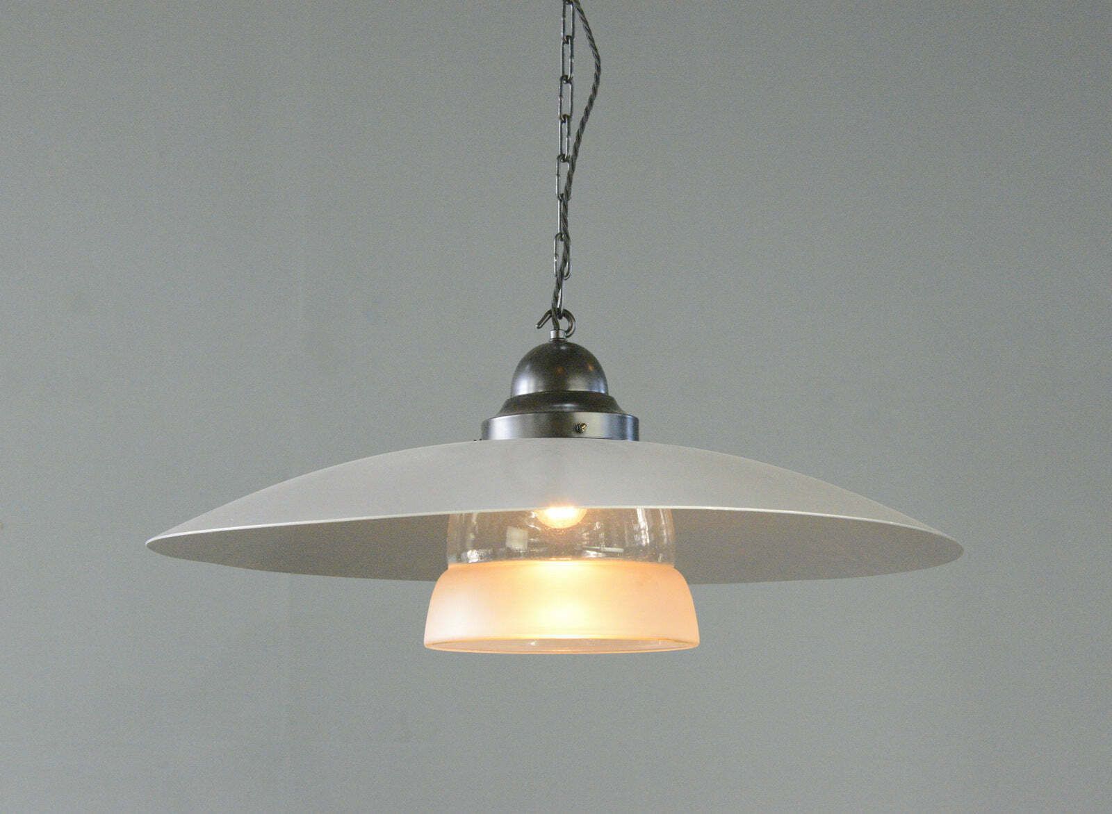 Mithras Glass Pendant Lights By August Walter & Sohne